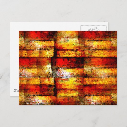 Carte Postale Peinture Abstraite moderne (Devant / Derrière)