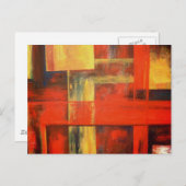 Carte Postale Peinture Abstraite moderne (Devant / Derrière)