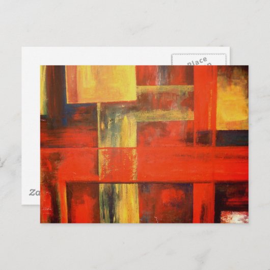 Carte Postale Peinture Abstraite moderne (Devant / Derrière)