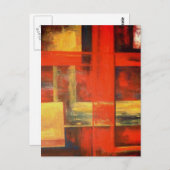Carte Postale Peinture Abstraite moderne (Devant / Derrière)