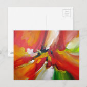 Carte Postale Peinture Abstraite moderne personnalisée (Devant / Derrière)