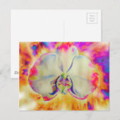 Carte Postale Peinture abstraite romantique à l'aquarelle d'orch (Devant / Derrière)