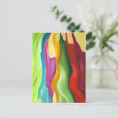 Carte Postale Peinture abstraite très colorée. (Debout devant)