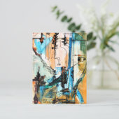 Carte Postale Peinture acrylique originale sur (Debout devant)
