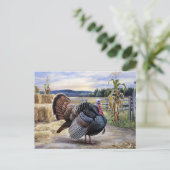 Carte Postale Peinture agricole de Turquie rustique Thanksgiving (Debout devant)