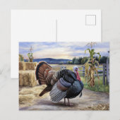 Carte Postale Peinture agricole de Turquie rustique Thanksgiving (Devant / Derrière)