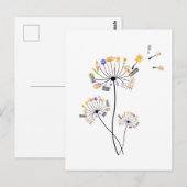 Carte Postale Peinture Amateurs Dandelion Cadeau Pour Peintres A (Devant / Derrière)