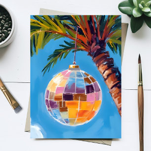 Carte Postale Peinture aquarelle colorée arc-en-ciel de fête dis