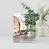 Carte Postale Peinture aquarelle de Bruges par Farida Greenfield (Debout devant)