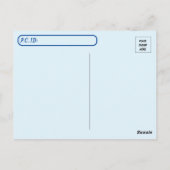 Carte Postale Peinture aquarelle de la scène marine du passage à (Dos)