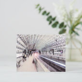 Carte Postale Peinture aquarelle du métro Washington (Debout devant)