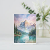 Carte Postale Peinture aquarelle du parc national de Banff  (Debout devant)