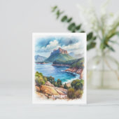 Carte Postale Peinture aquarelle du parc national de Freycinet (Debout devant)