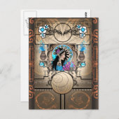 Carte Postale Peinture Art Nouveau Samaritaine femme (Devant / Derrière)