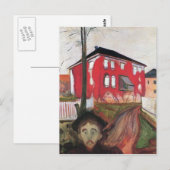 Carte Postale Peinture artistique Edward Munch (Devant / Derrière)