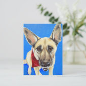 Carte Postale Peinture au pochoir (Debout devant)