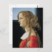 Carte Postale Peinture Botticelli Renaissance (Devant / Derrière)