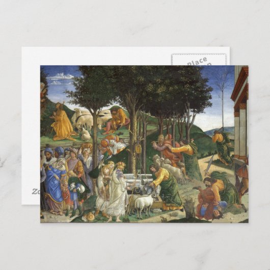 Carte Postale Peinture Botticelli Renaissance (Devant / Derrière)