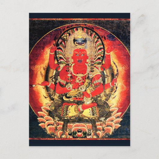 Carte Postale Peinture bouddhiste Aizen Myoo du 14ème siècle (Devant)