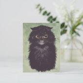 Carte Postale Peinture chat persan n° 2 (Debout devant)