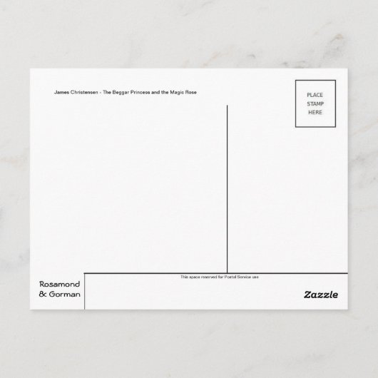 Carte postale Peinture classique (Dos)