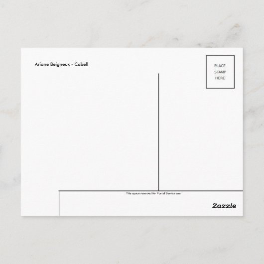 Carte postale Peinture classique (Dos)