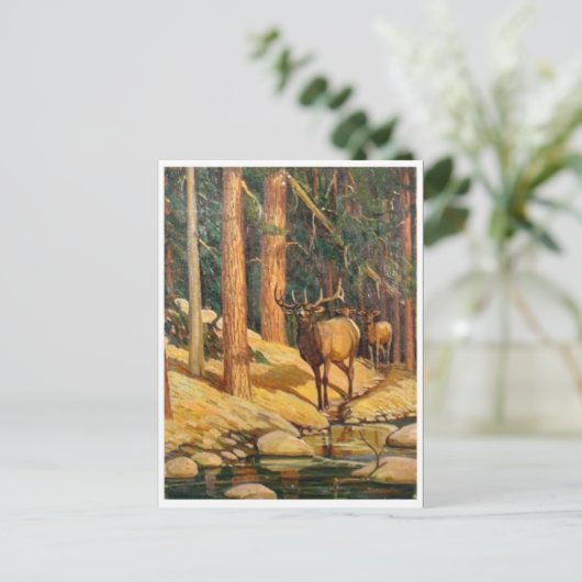 Carte postale Peinture classique (Debout devant)