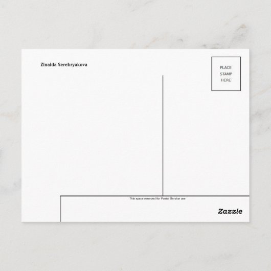 Carte postale Peinture classique (Dos)