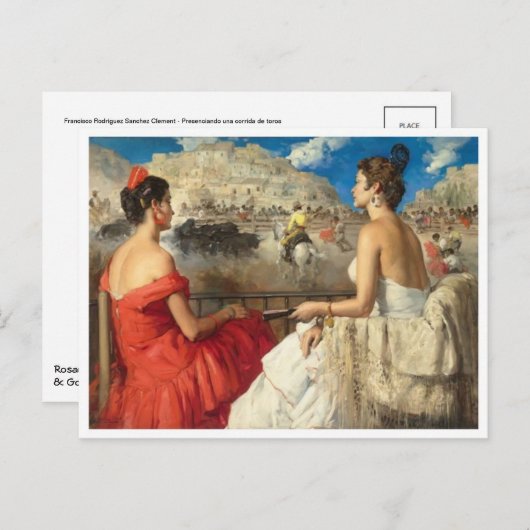 Carte postale Peinture classique (Devant / Derrière)