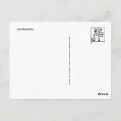 Carte postale Peinture classique (Dos)