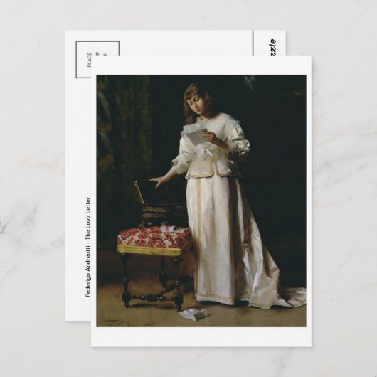 Carte postale Peinture classique (Devant / Derrière)