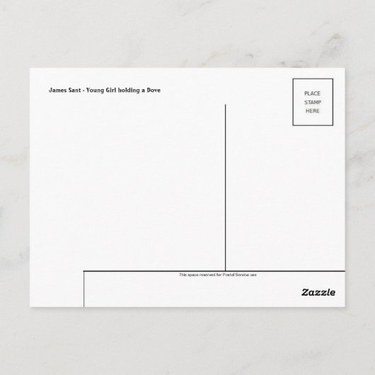 Carte postale Peinture classique (Dos)