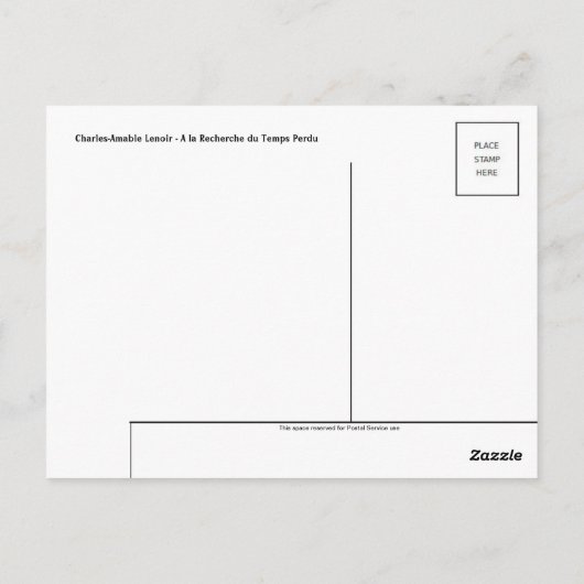 Carte postale Peinture classique (Dos)