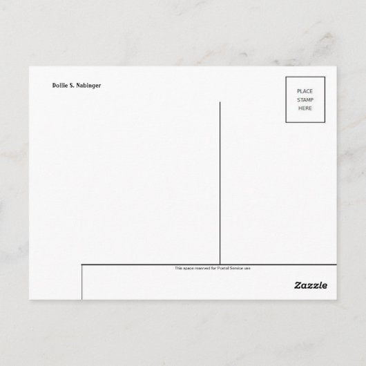 Carte postale Peinture classique (Dos)