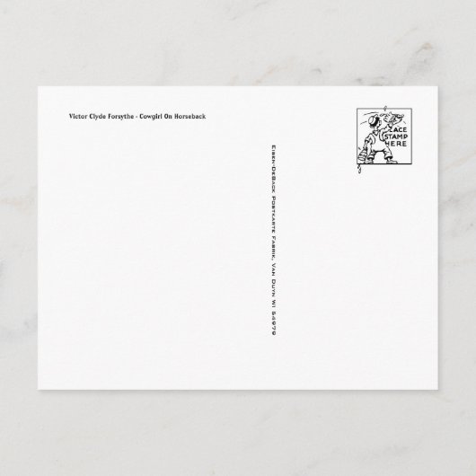 Carte postale Peinture classique (Dos)