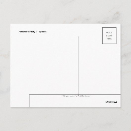 Carte postale Peinture classique (Dos)