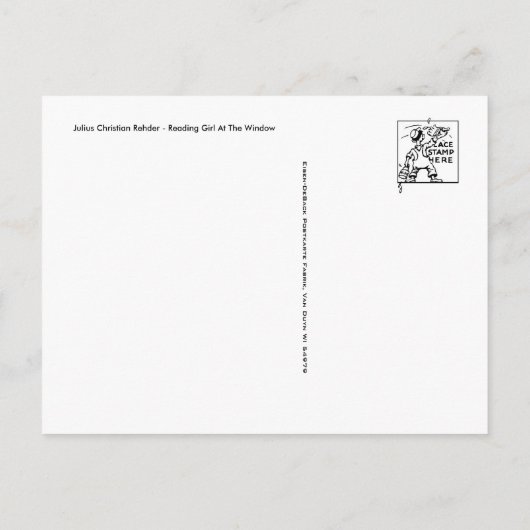 Carte postale Peinture classique (Dos)