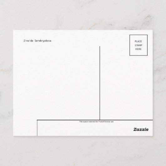 Carte postale Peinture classique (Dos)