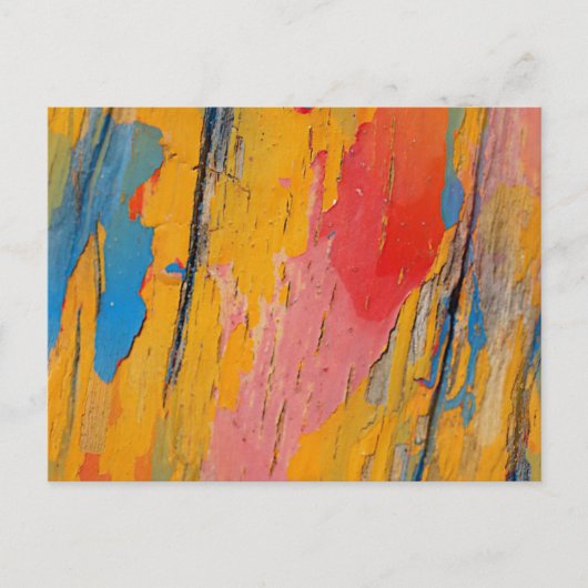 Carte Postale Peinture colorée (Devant)