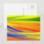CARTE POSTALE PEINTURE COLORÉE ARTISANAT (Devant / Derrière)