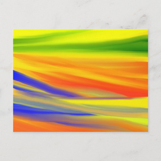 CARTE POSTALE PEINTURE COLORÉE ARTISANAT (Devant)