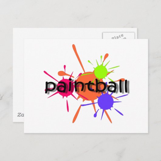 Carte Postale Peinture cool (Devant / Derrière)