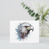Carte Postale Peinture d'aigle (Debout devant)