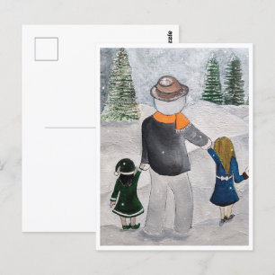 Carte Postale Peinture d'amis de fête par Alfred Fox Collectionn