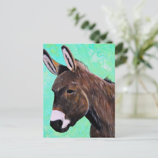 Carte Postale Peinture d'âne (Debout devant)