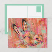 Carte Postale peinture d'âne (Devant / Derrière)