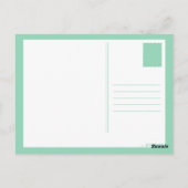 Carte Postale peinture d'âne (Dos)