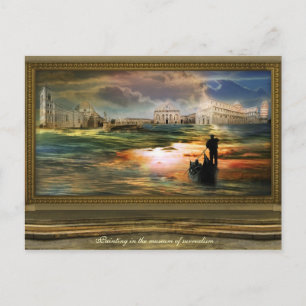 Carte Postale Peinture dans le musée du surréalisme