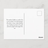 Carte Postale Peinture d'aquarelle côtière du phare (Dos)