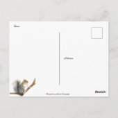 Carte postale Peinture d'aquarelle d'écureuil gris (Dos)